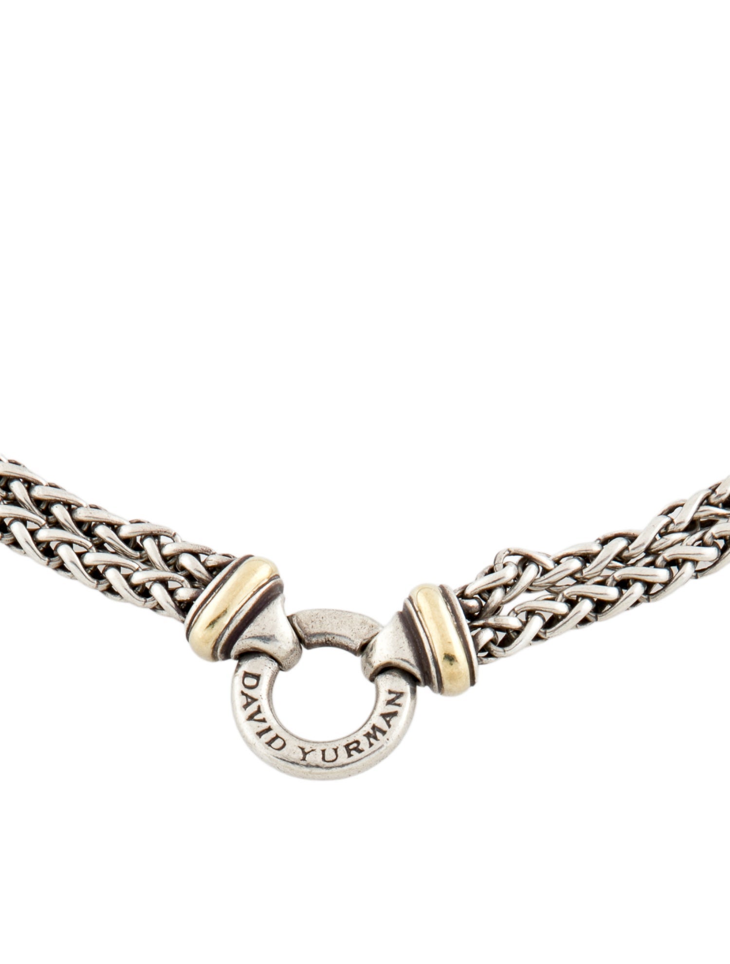 David Yurman Two-Tone Double Wheat Chain Necklace