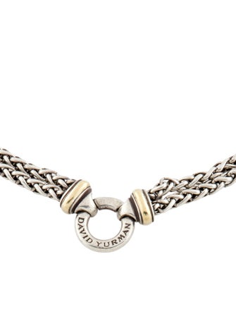 David Yurman Two-Tone Double Wheat Chain Necklace