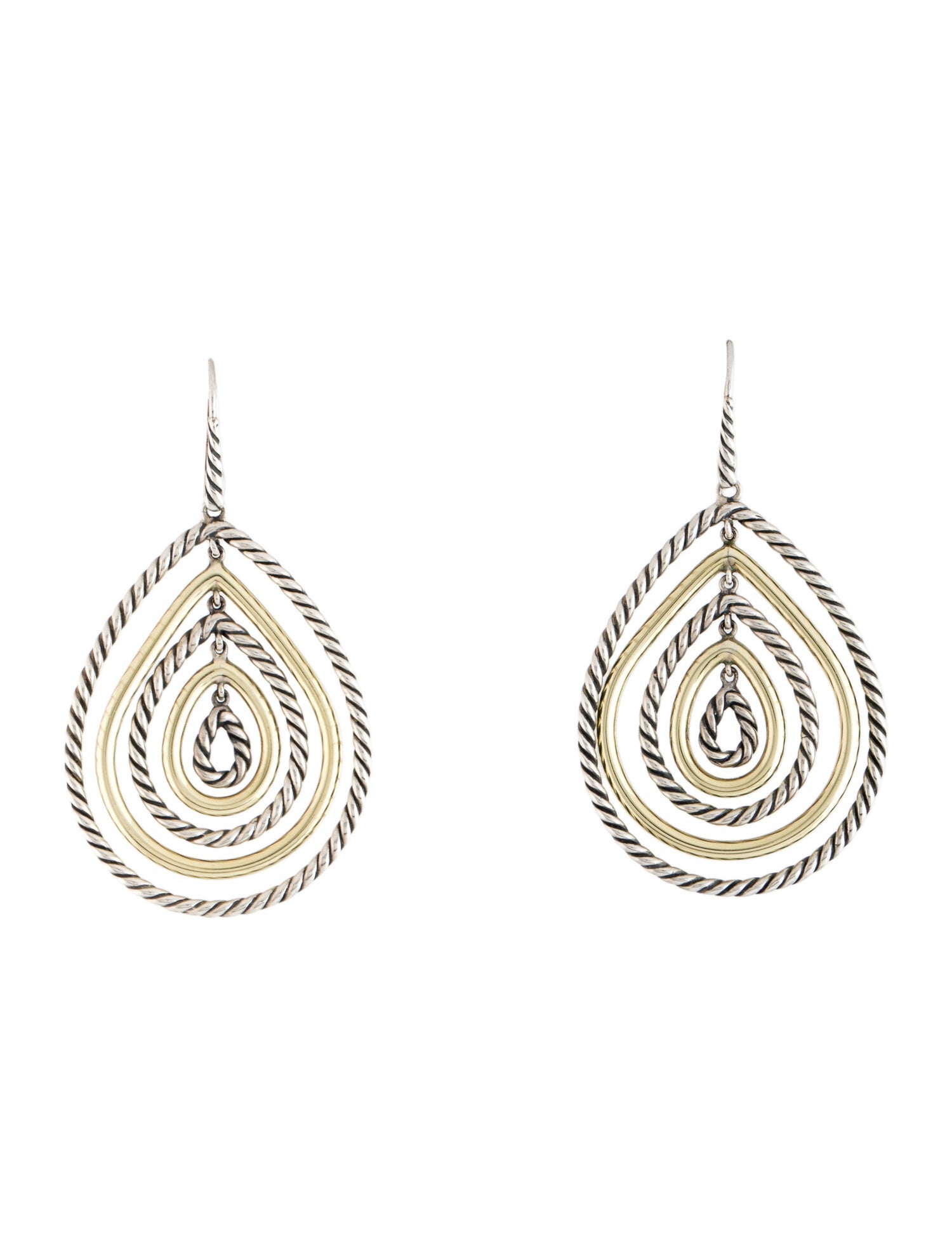 David Yurman Two-Tone Mobile Drop Earrings
