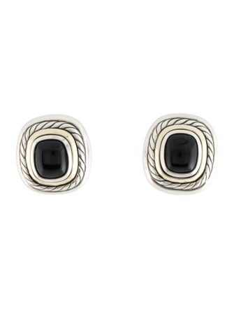 David Yurman Onyx Albion Earclip Earrings