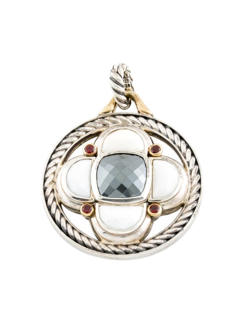 David Yurman Multistone Large Half-Moon Renaissance Pendant