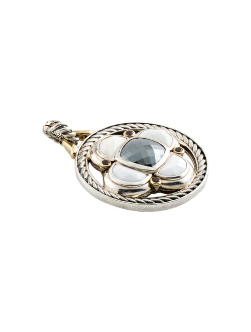 David Yurman Multistone Large Half-Moon Renaissance Pendant