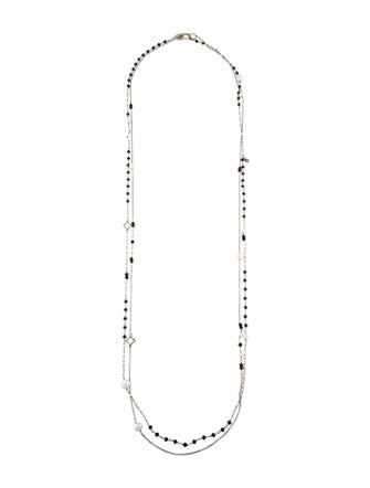 David Yurman Bijoux Quatrefoil Pearl & Spinel Multistrand Convertible Necklace