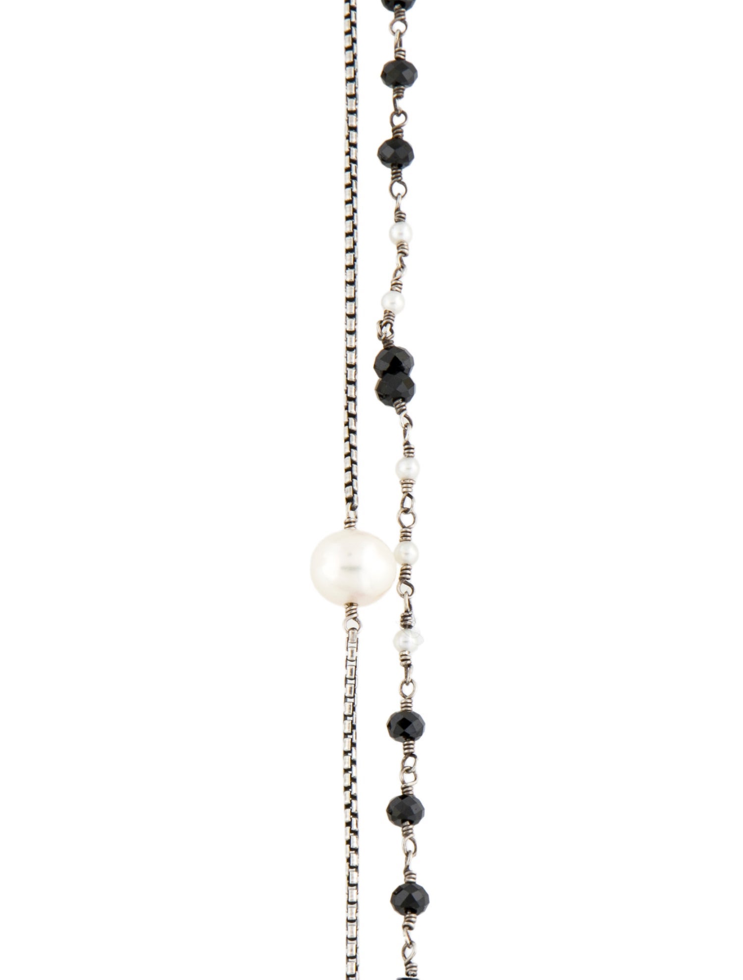 David Yurman Bijoux Quatrefoil Pearl & Spinel Multistrand Convertible Necklace