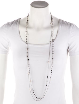 David Yurman Bijoux Quatrefoil Pearl & Spinel Multistrand Convertible Necklace