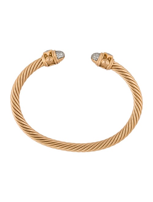 David Yurman 18K Diamond Renaissance Cuff Bracelet