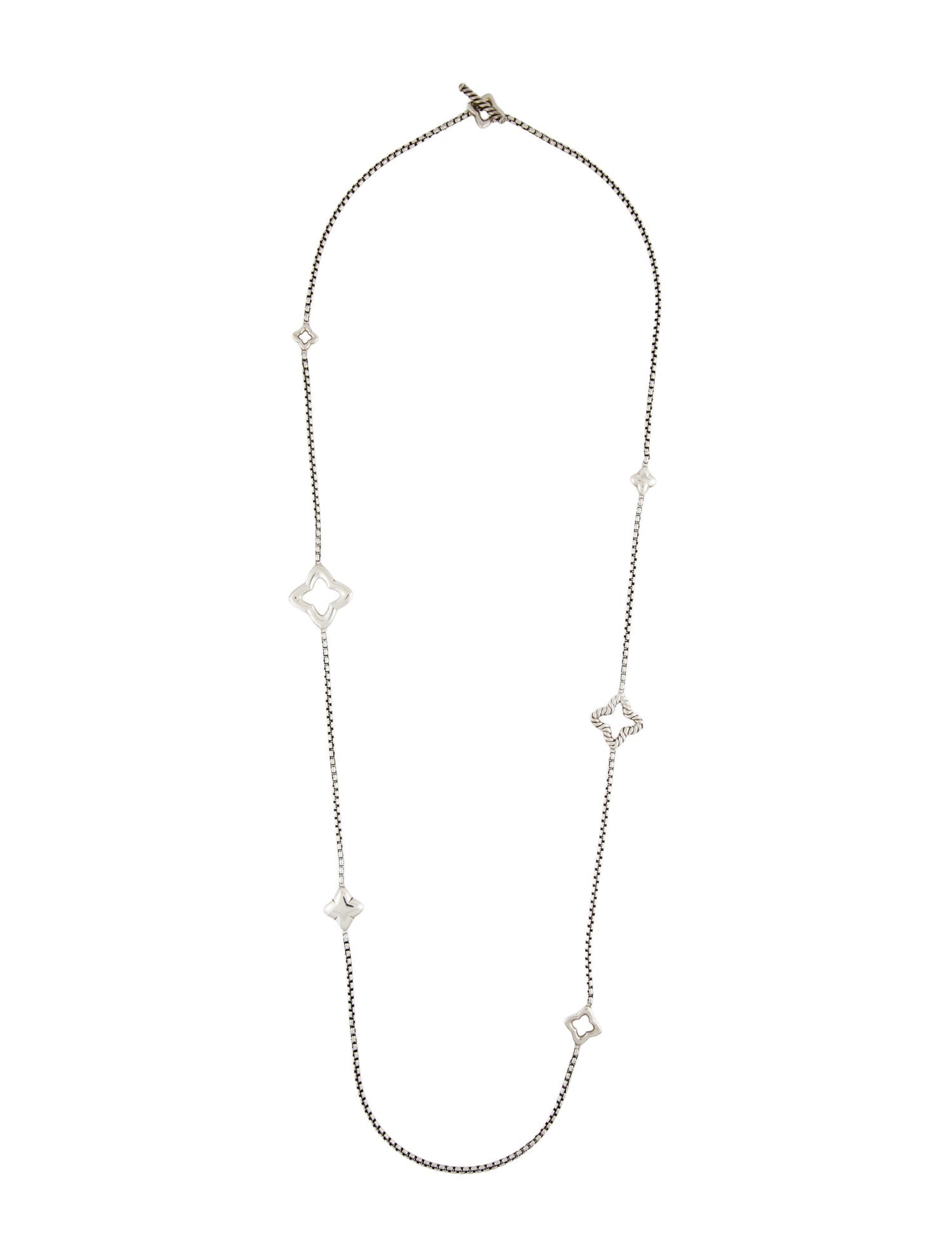 David Yurman Quatrefoil Station Necklace