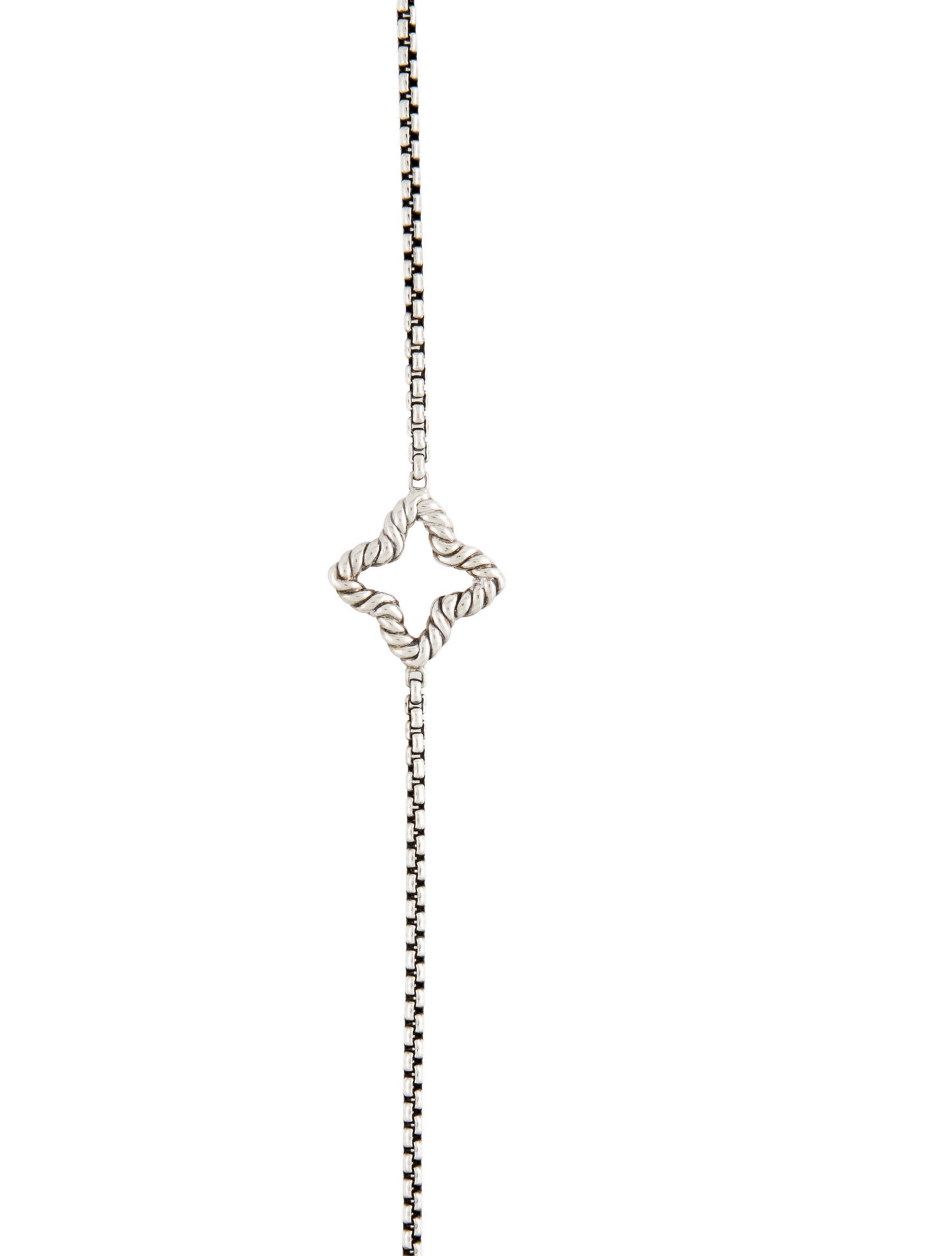 David Yurman Quatrefoil Station Necklace