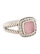David Yurman Rose Quartz Mother-of-Pearl Doublet & Diamond Petite Albion Ring