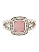 David Yurman Rose Quartz Mother-of-Pearl Doublet & Diamond Petite Albion Ring