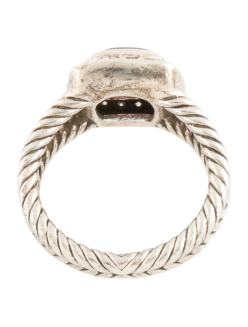 David Yurman Rose Quartz Mother-of-Pearl Doublet & Diamond Petite Albion Ring