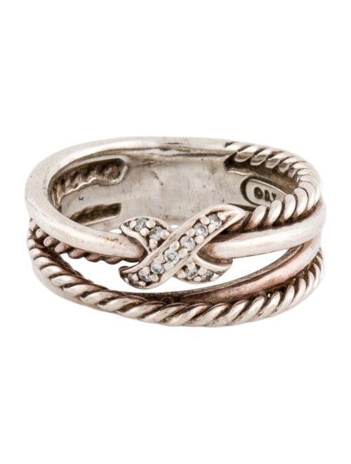 David Yurman Diamond X Crossover Band