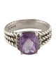 David Yurman Amethyst & Diamond Petite Wheaton® Ring