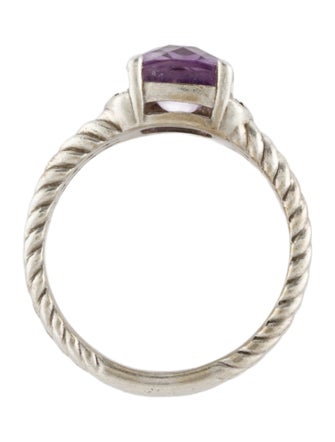 David Yurman Amethyst & Diamond Petite Wheaton® Ring