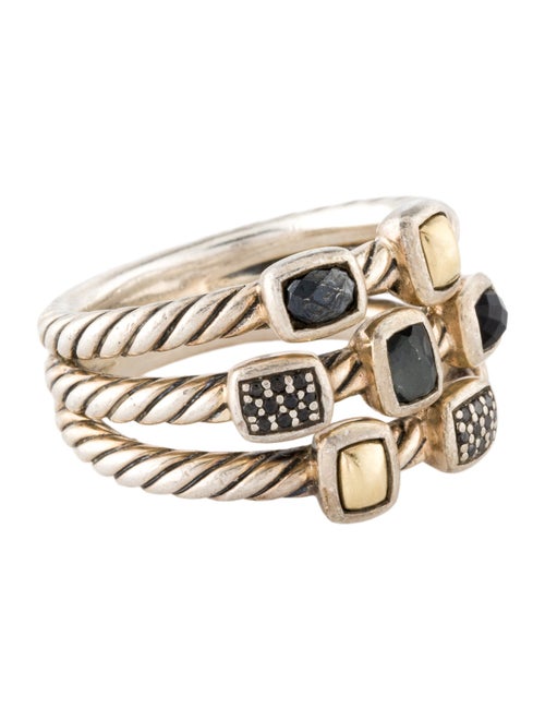 David Yurman Multi-Stone Three Row Confetti Ring