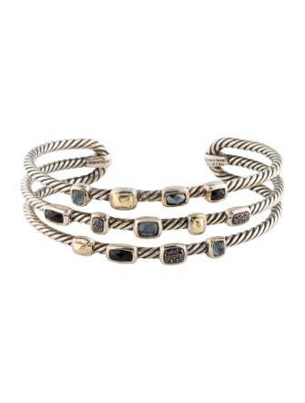 David Yurman Multistone & Diamond Confetti Cuff Bracelet