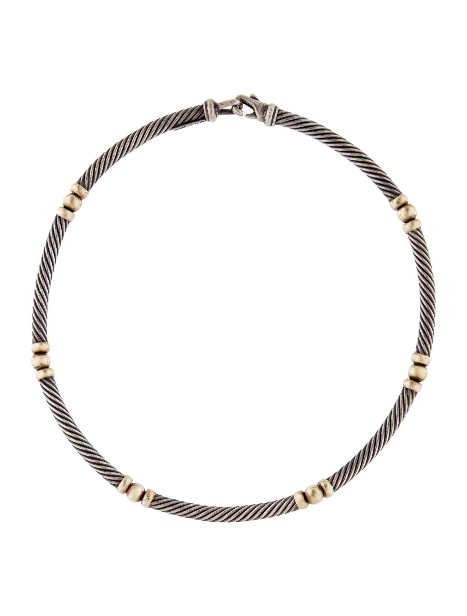 David Yurman Two-Tone Metro Collar Necklace