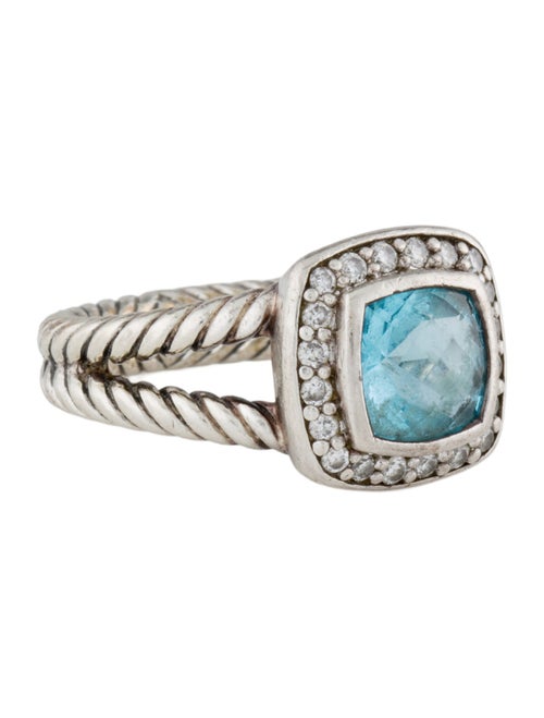 David Yurman Topaz & Diamond Petite Albion Ring