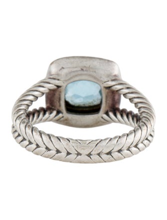 David Yurman Topaz & Diamond Petite Albion Ring