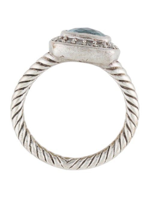 David Yurman Topaz & Diamond Petite Albion Ring