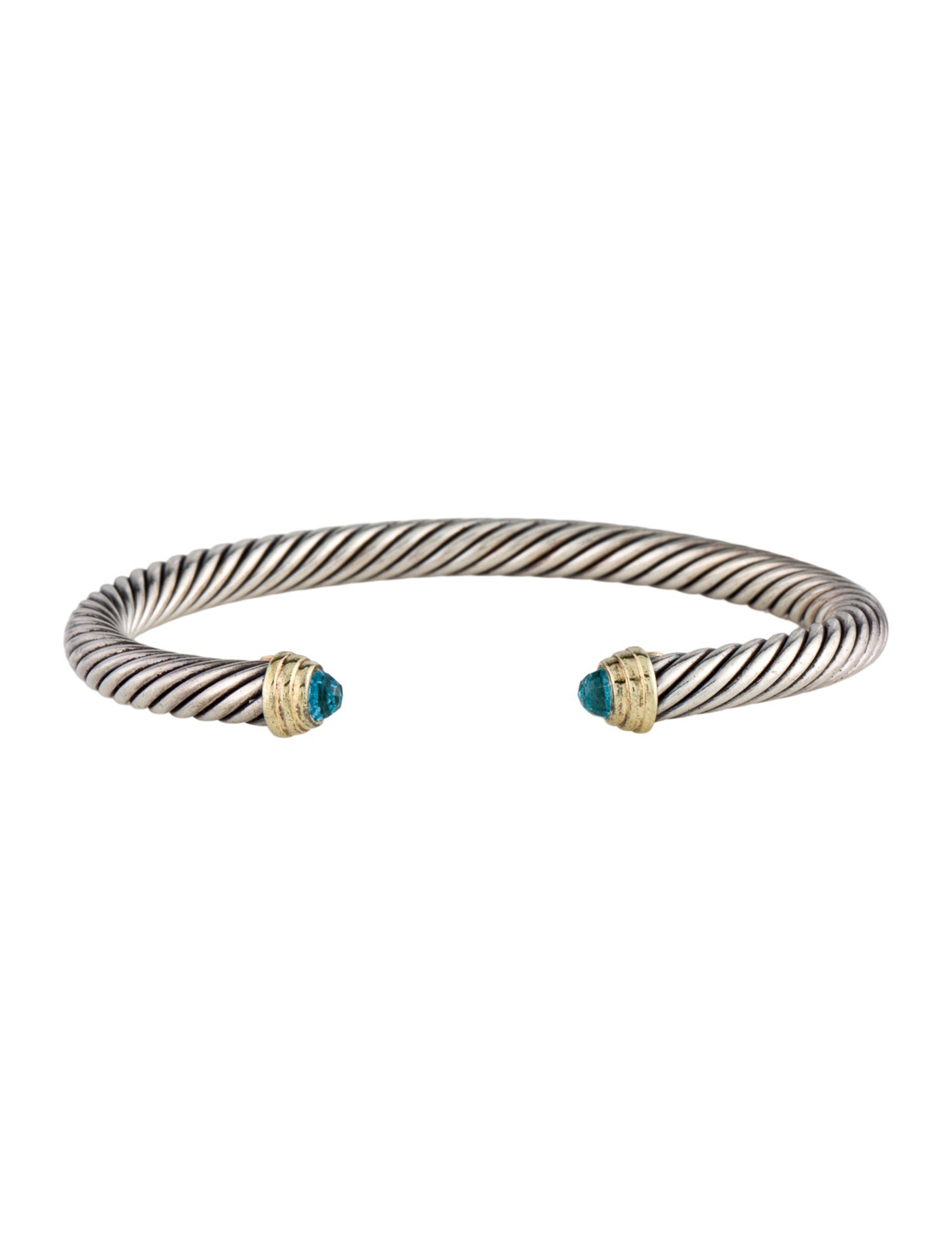 David Yurman Topaz Classic Cable Cuff Bracelet