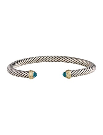 David Yurman Topaz Classic Cable Cuff Bracelet
