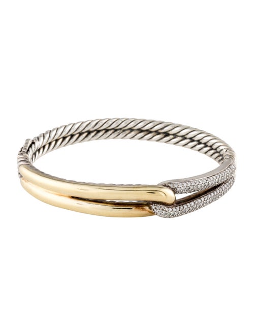 David Yurman Diamond Labyrinth Single-Loop Bracelet