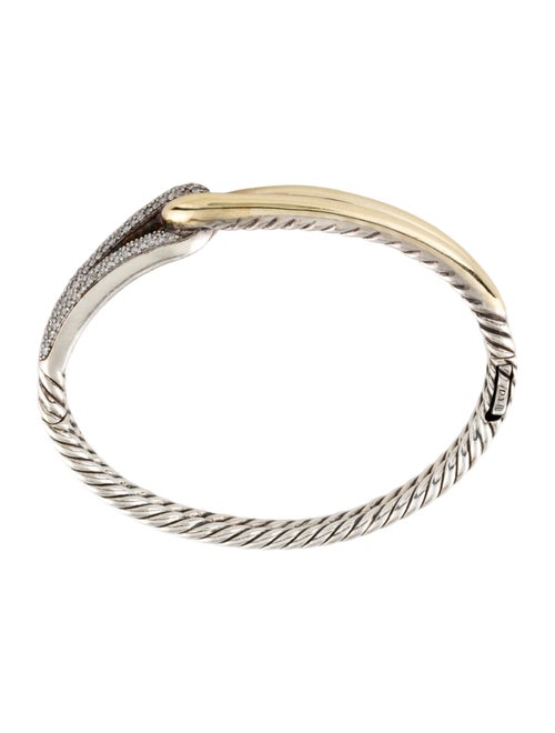 David Yurman Diamond Labyrinth Single-Loop Bracelet