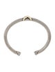 David Yurman Two-Tone X Classic Cable Station Bracelet