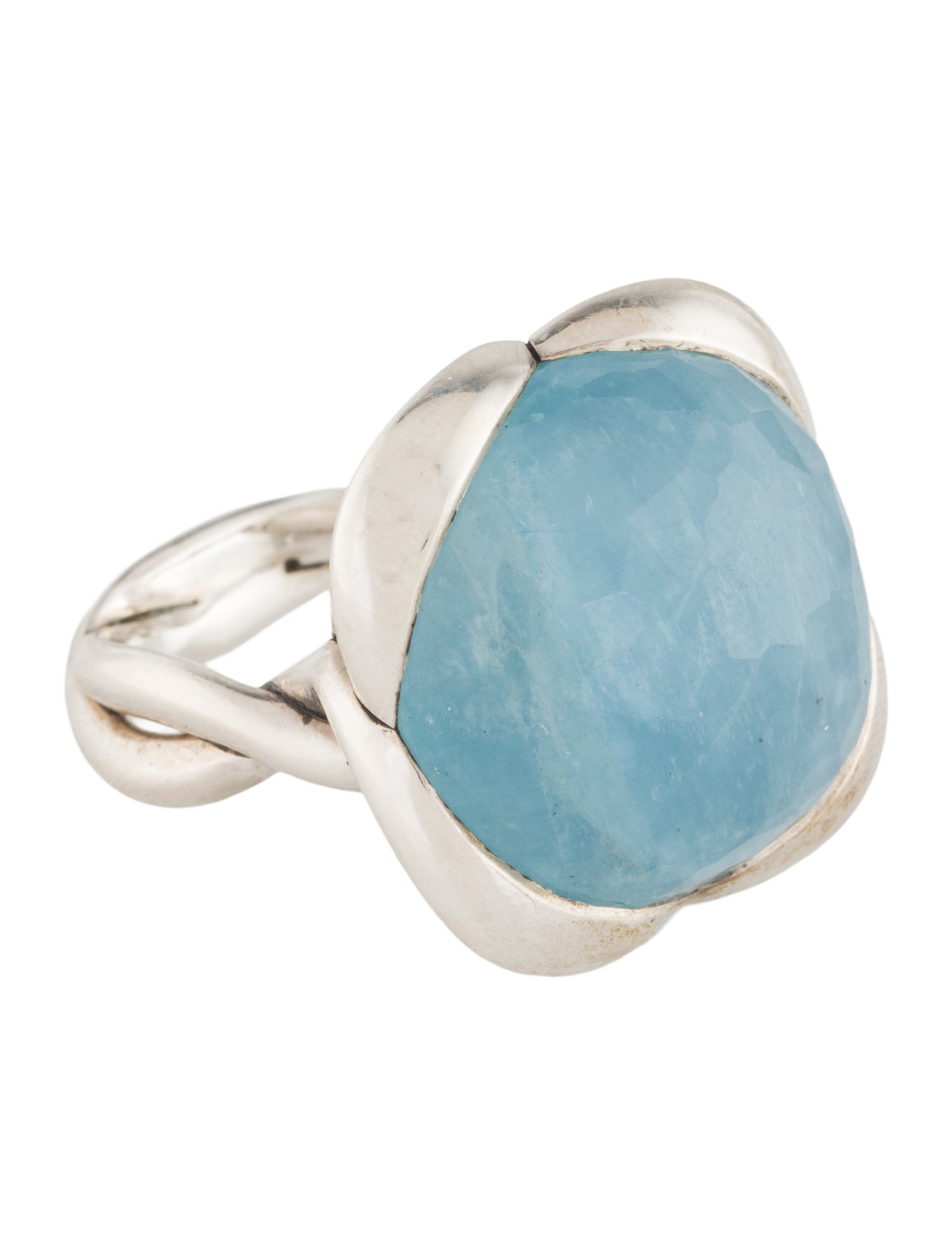 David Yurman Aquamarine Continuance Ring