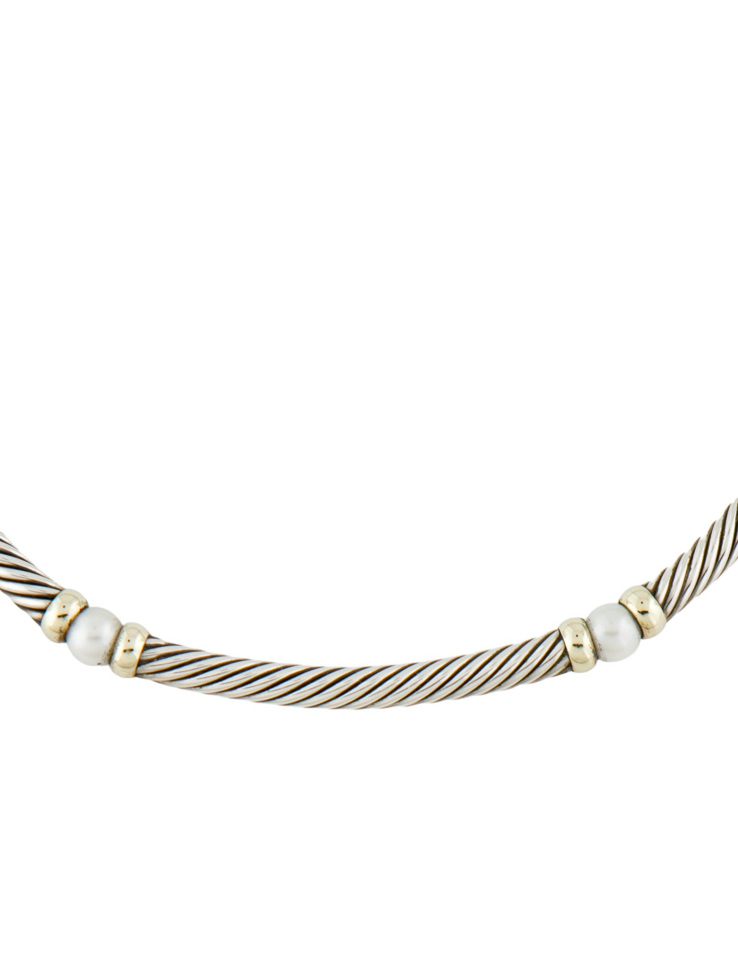 David Yurman Pearl Metro Collar Necklace