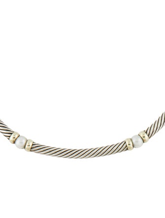 David Yurman Pearl Metro Collar Necklace
