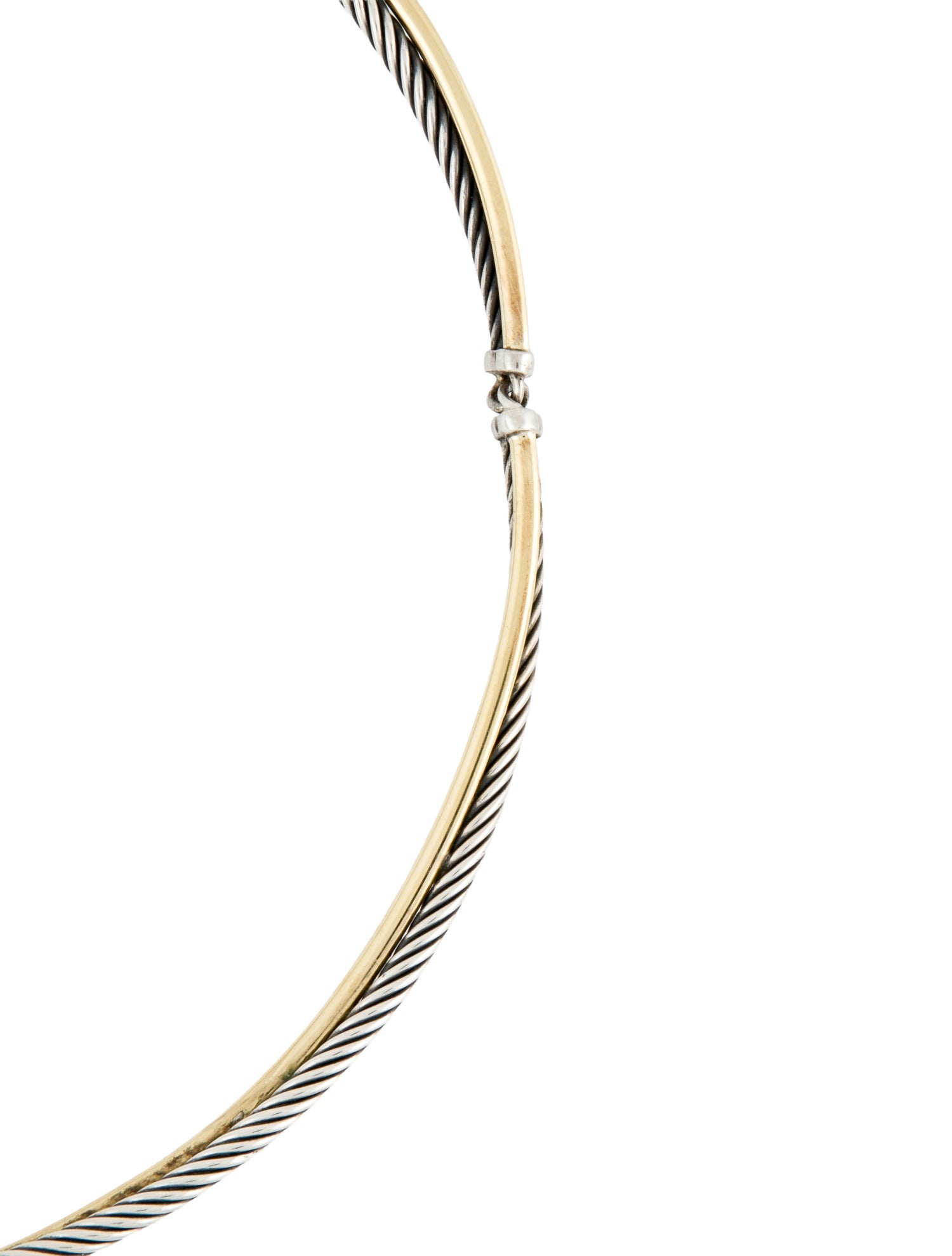 David Yurman Two-Tone Crossover Choker Necklace