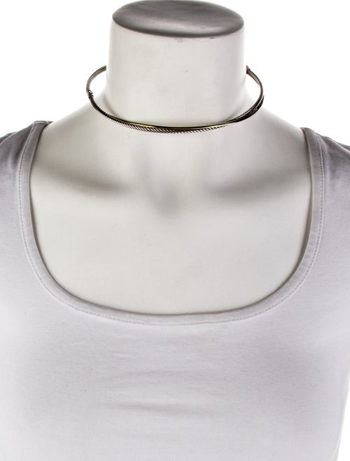 David Yurman Two-Tone Crossover Choker Necklace