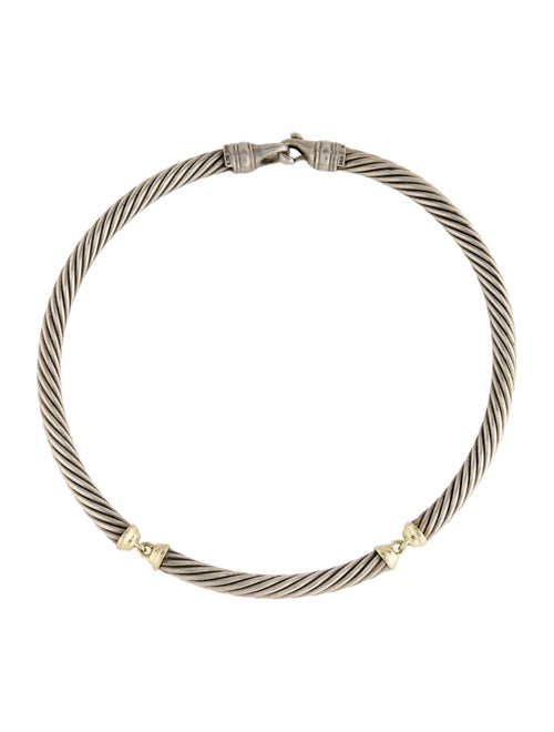 David Yurman Two Tone Metro Collar Necklace