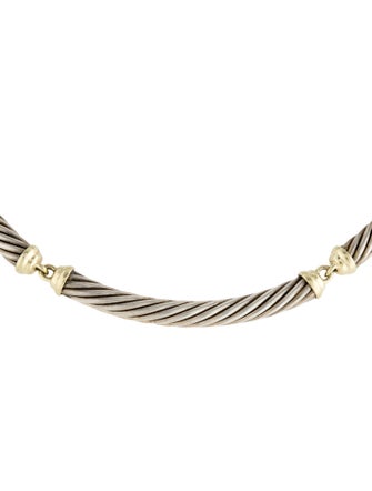 David Yurman Two Tone Metro Collar Necklace