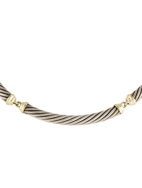 David Yurman Two Tone Metro Collar Necklace