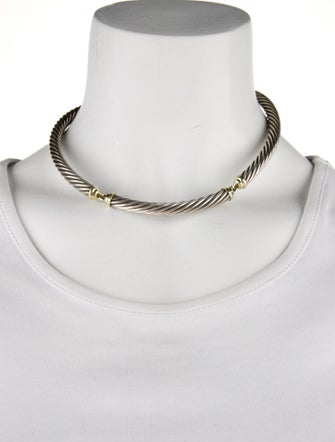 David Yurman Two Tone Metro Collar Necklace