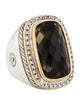 David Yurman Smoky Quartz & Diamond Albion Ring