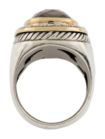David Yurman Smoky Quartz & Diamond Albion Ring