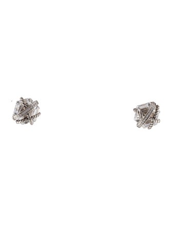 David Yurman Quartz & Diamond Cable Wrap Studs