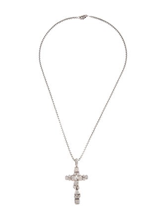 David Yurman Diamond Confetti Cross Enhancer Pendant Necklace