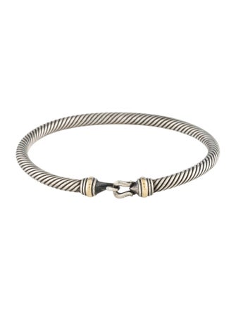 David Yurman Two-Tone Buckle Classic Cable Bracelet