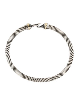 David Yurman Two-Tone Buckle Classic Cable Bracelet