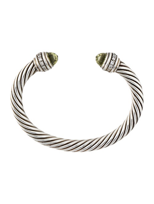David Yurman Quartz & Diamond Classic Cable Bracelet