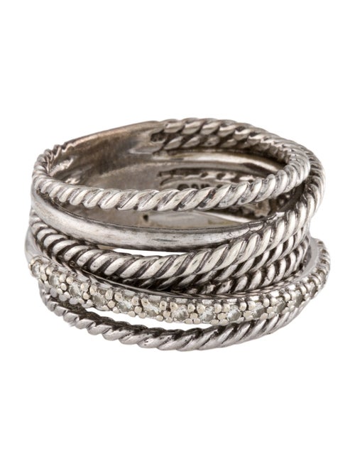 David Yurman Diamond Crossover Ring