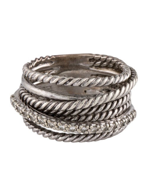 David Yurman Diamond Crossover Ring