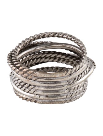 David Yurman Diamond Crossover Ring
