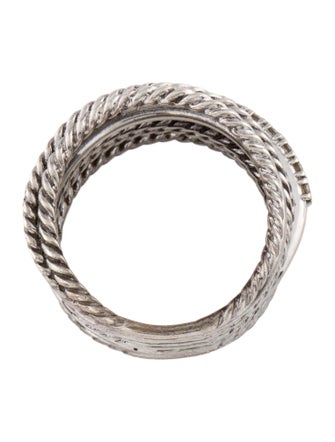 David Yurman Diamond Crossover Ring
