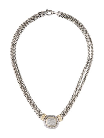 David Yurman Diamond Albion Double Strand Necklace